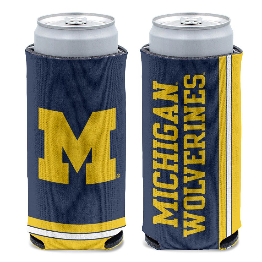 Michigan Wolverines - Slim Can Coozie - Detroit Shirt CompanyWinCraftDrinkware (Accessories)