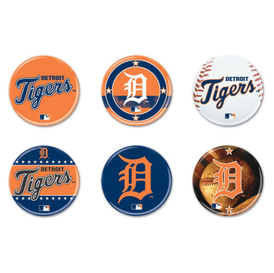 Detroit Tigers - 6 button pack - Detroit Shirt CompanyWinCraftOther Accessories