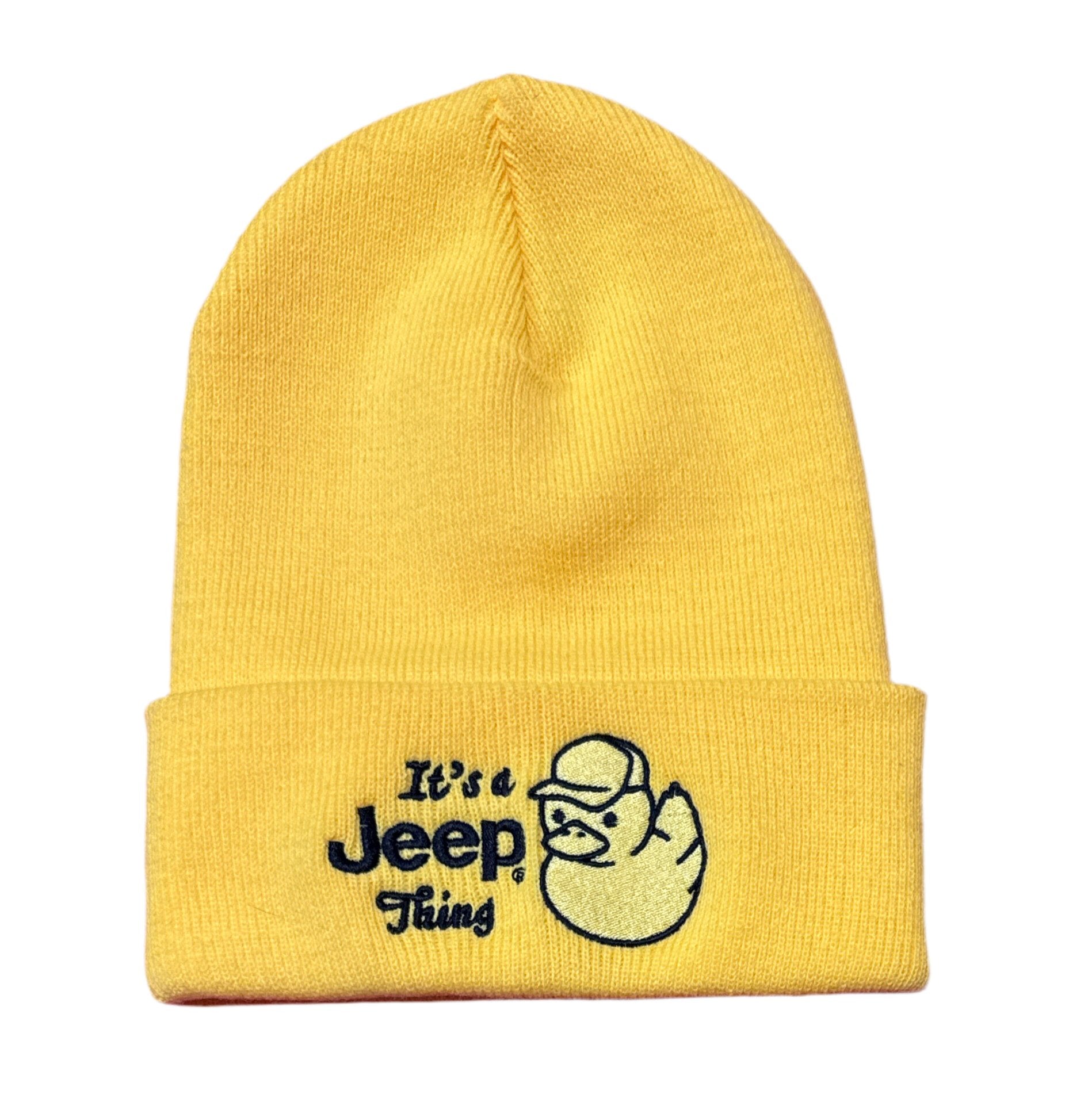 Hat - Jeep Thing Duck Flip Knit - Yellow - Detroit Shirt CompanyFCA - JeepHats (Apparel)