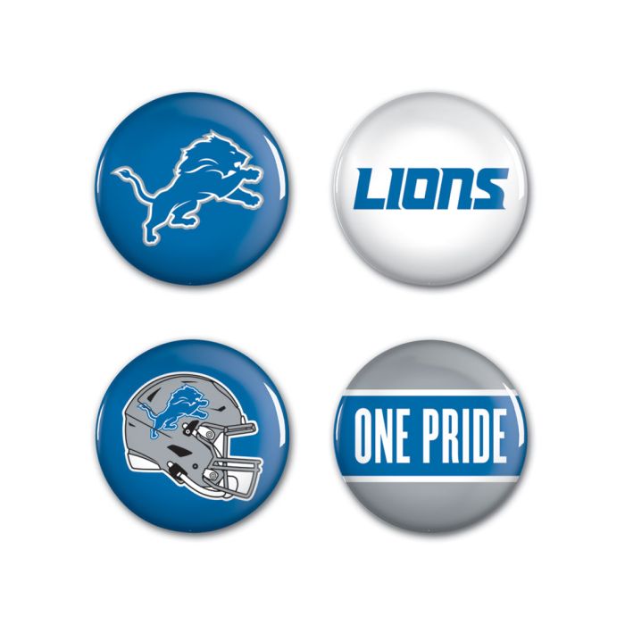 Detroit Lions - 4 button pack