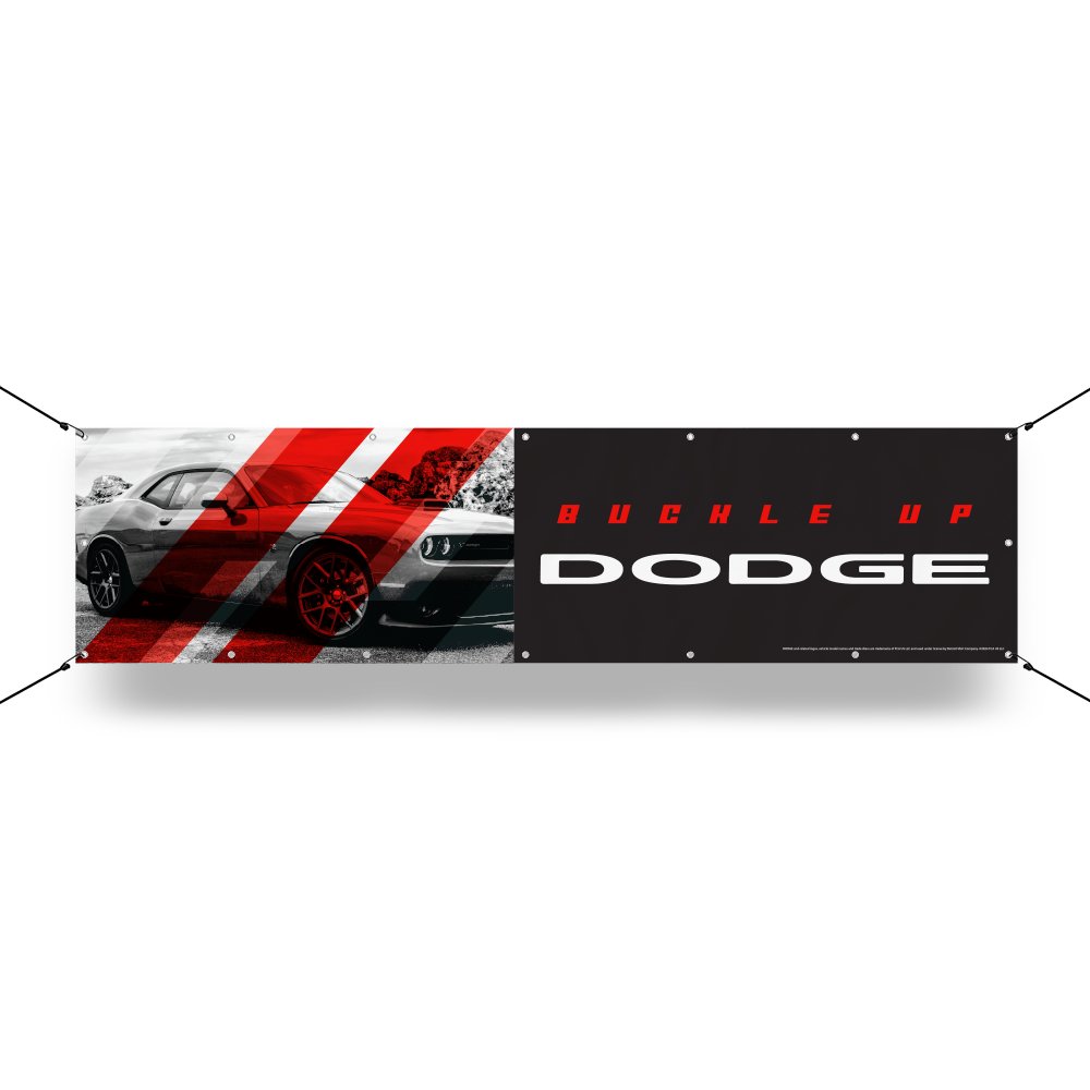 Banner - Dodge Buckle Up - Detroit Shirt CompanyFCA - DodgeOther Accessories