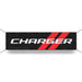 Banner - Dodge Charger with Rhombus Long - Detroit Shirt CompanyFCA - DodgeOther Accessories