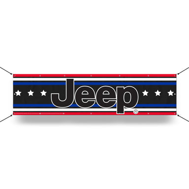 Banner - Jeep® RWB Stripes with Stars - Detroit Shirt CompanyFCA - JeepOther Accessories