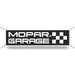 Banner - MOPAR Garage Block Font Stacked - Black/White - Detroit Shirt CompanyFCA - MoparOther Accessories