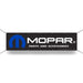 Banner - MOPAR Block Font with Parts and Accessories - Black/White/Blue - Detroit Shirt CompanyFCA - MoparOther Accessories