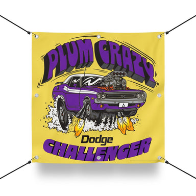 Banner - Dodge Challenger - Plum Crazy - Detroit Shirt CompanyFCA - DodgeOther Accessories