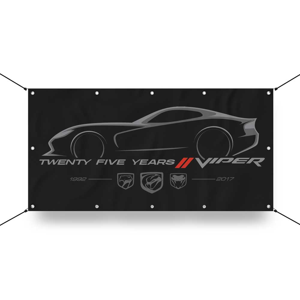 Banner - Dodge Viper 25 years - Detroit Shirt CompanyFCA - DodgeOther Accessories