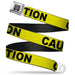 BD Wings CAUTION Seatbelt Belt - Detroit Shirt CompanyBuckleDownBelt