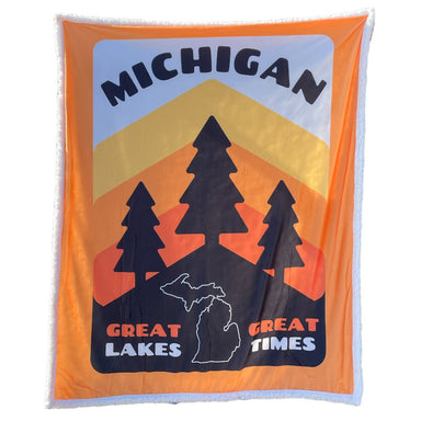 Michigan Pines Sherpa Blanket - Detroit Shirt CompanyDetroit Shirt CompanyOther Accessories