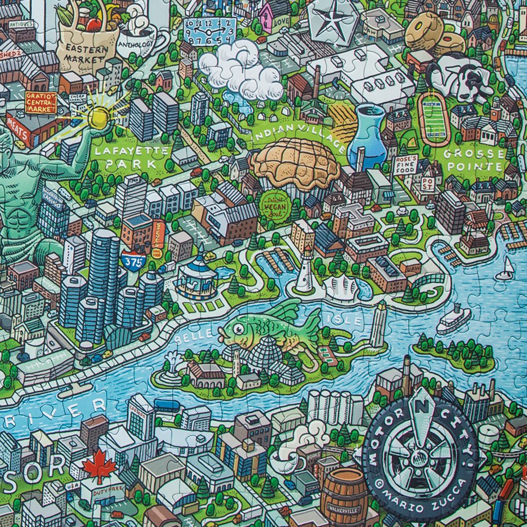 Detroit | 1,000 Piece Puzzle - Detroit Shirt CompanyBirdie PuzzlesOther Accessories