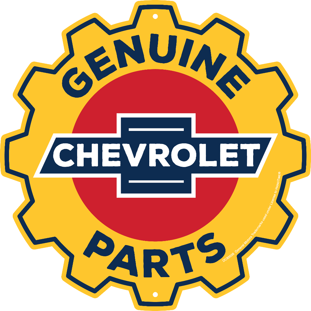 Metal Sign - Chevrolet Genuine Parts Gear - Detroit Shirt CompanyHangtimeOther Accessories