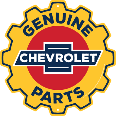 Metal Sign - Chevrolet Genuine Parts Gear - Detroit Shirt CompanyHangtimeOther Accessories