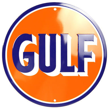 Metal Sign - Gulf Oil Circle Sign - Detroit Shirt CompanyHangtimeOther Accessories