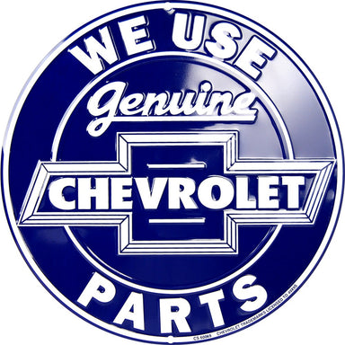 Metal Sign - Genuine Chevrolet Parts Circle - Detroit Shirt CompanyHangtimeOther Accessories