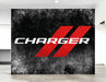 Metal Sign - Dodge Charger Text - Detroit Shirt CompanyFCA - DodgeOther Accessories