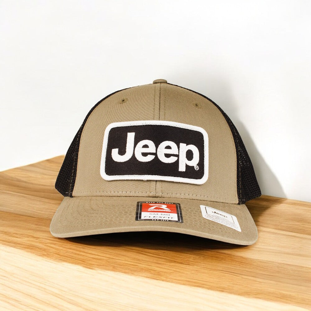 Hat - Jeep Richardson Olive/Black Patch Hat Flexfit