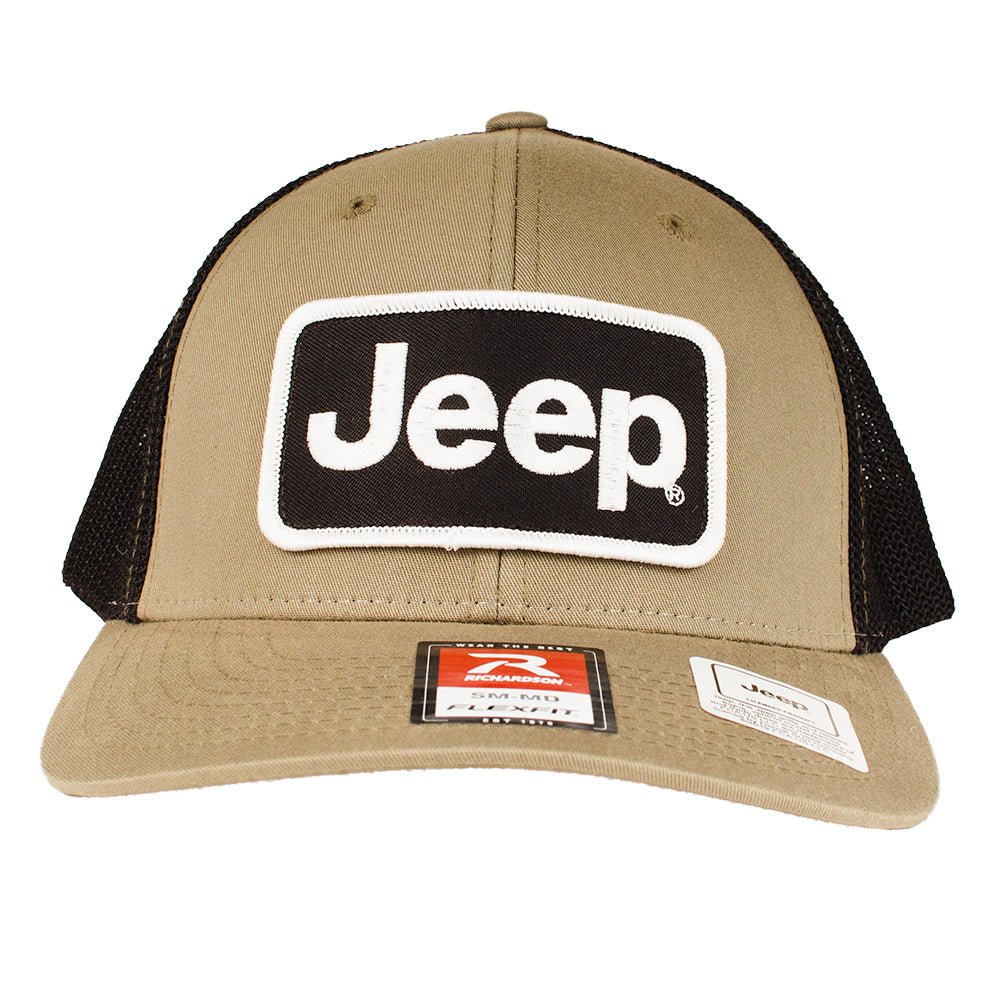 Hat - Jeep Richardson Olive/Black Patch Hat Flexfit - Detroit Shirt CompanyFCA - JeepHats (Apparel)