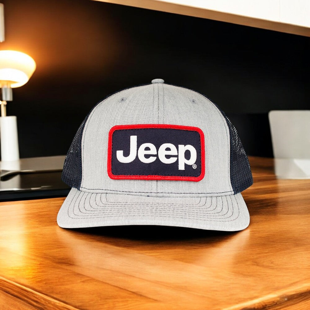 Hat - Jeep Patch Hat - Heather Grey/Navy