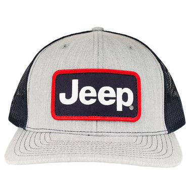 Hat - Jeep Patch Hat - Heather Grey/Navy - Detroit Shirt CompanyFCA - JeepHats (Apparel)