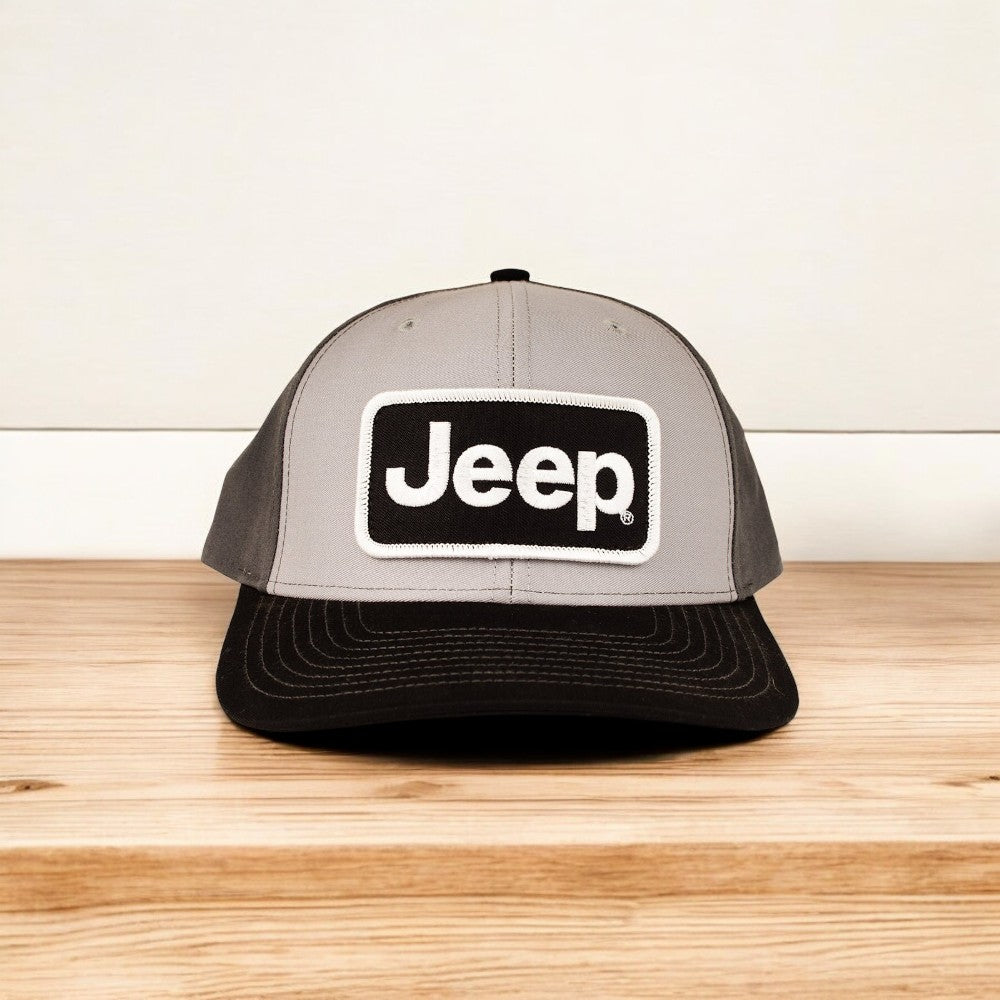 Hat - Jeep Richardson Black/Grey/Charcoal Patch Hat