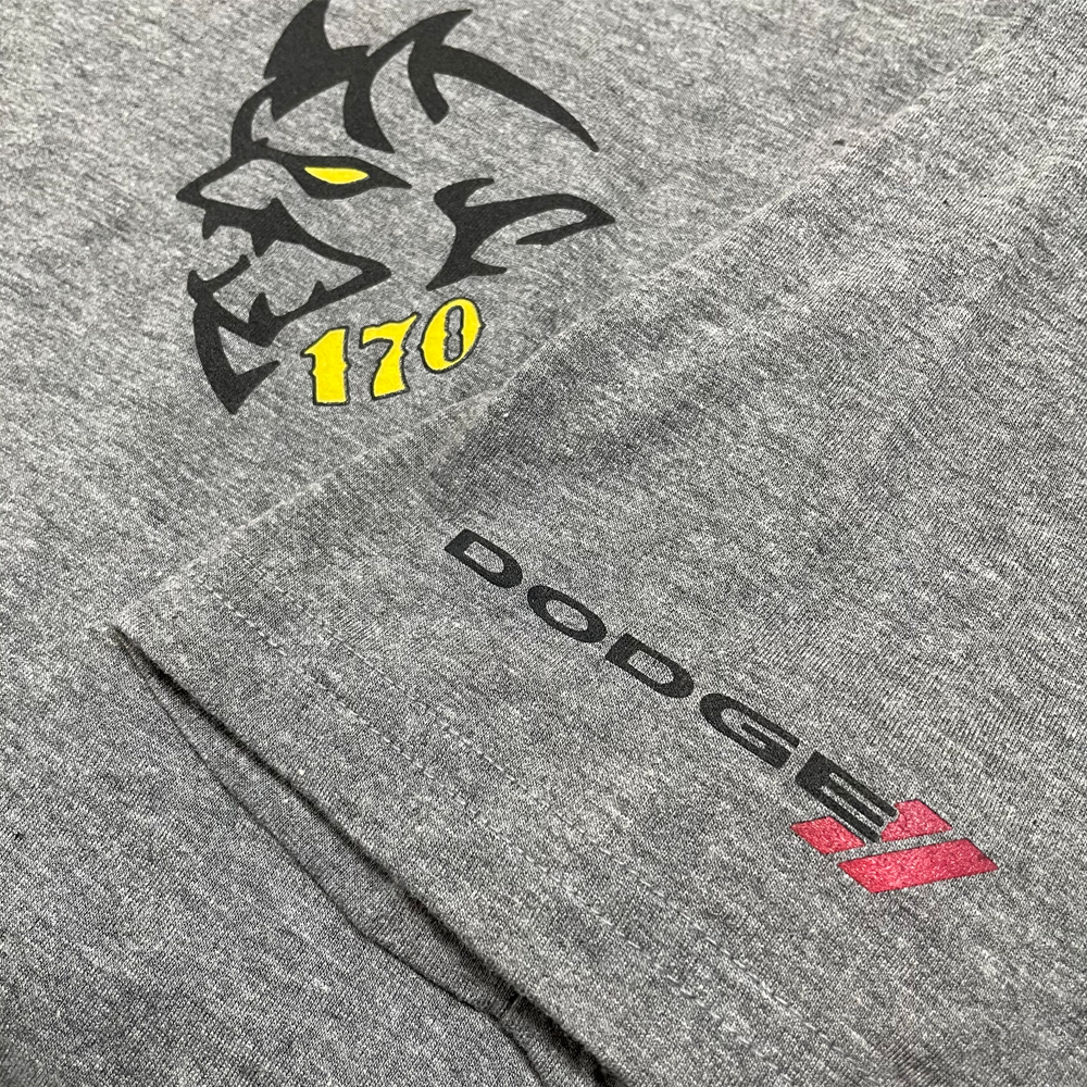 Mens - Dodge Demon 170 Illustrated T-shirt - Triblend Grey