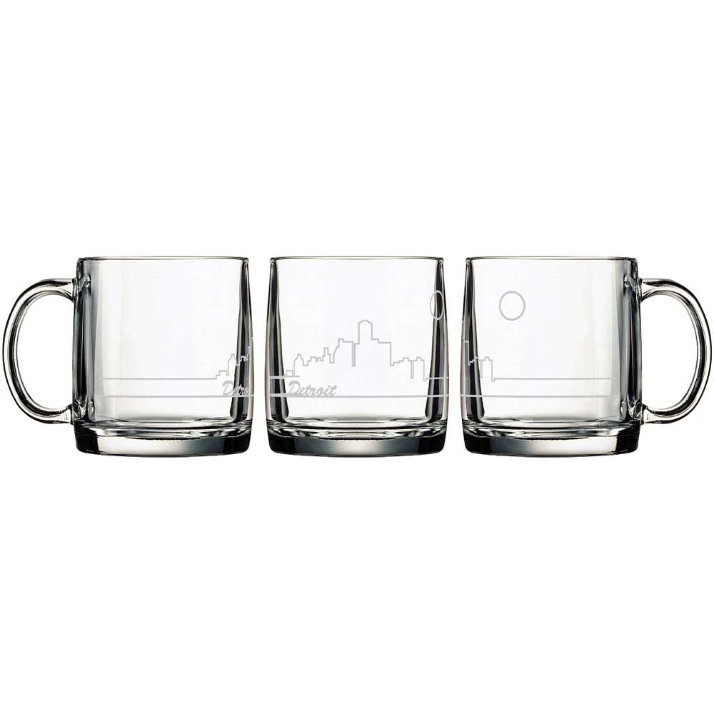 Mug - Detroit Skyline Glass - Detroit Shirt CompanyDetroit Shirt CompanyDrinkware (Accessories)