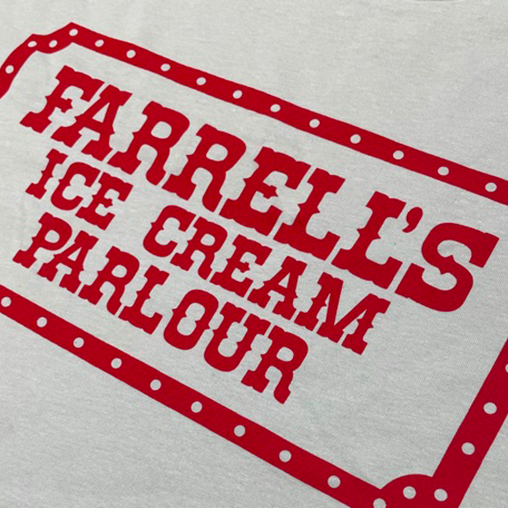 Mens Farrell's Ice Cream Parlour T-shirt - Vintage White