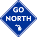 Metal Sign - Michigan Go North - Detroit Shirt CompanyDetroit Shirt CompanyOther Accessories