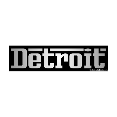 Sticker - Detroit Grigio Chrome - Detroit Shirt CompanyDetroit Shirt CompanyStickers (Accessories)