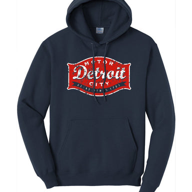 Detroit Buckle Hoodie Sweatshirt - Navy Blue - Detroit Shirt CompanyDetroit Shirt CompanyHoodies (Apparel)