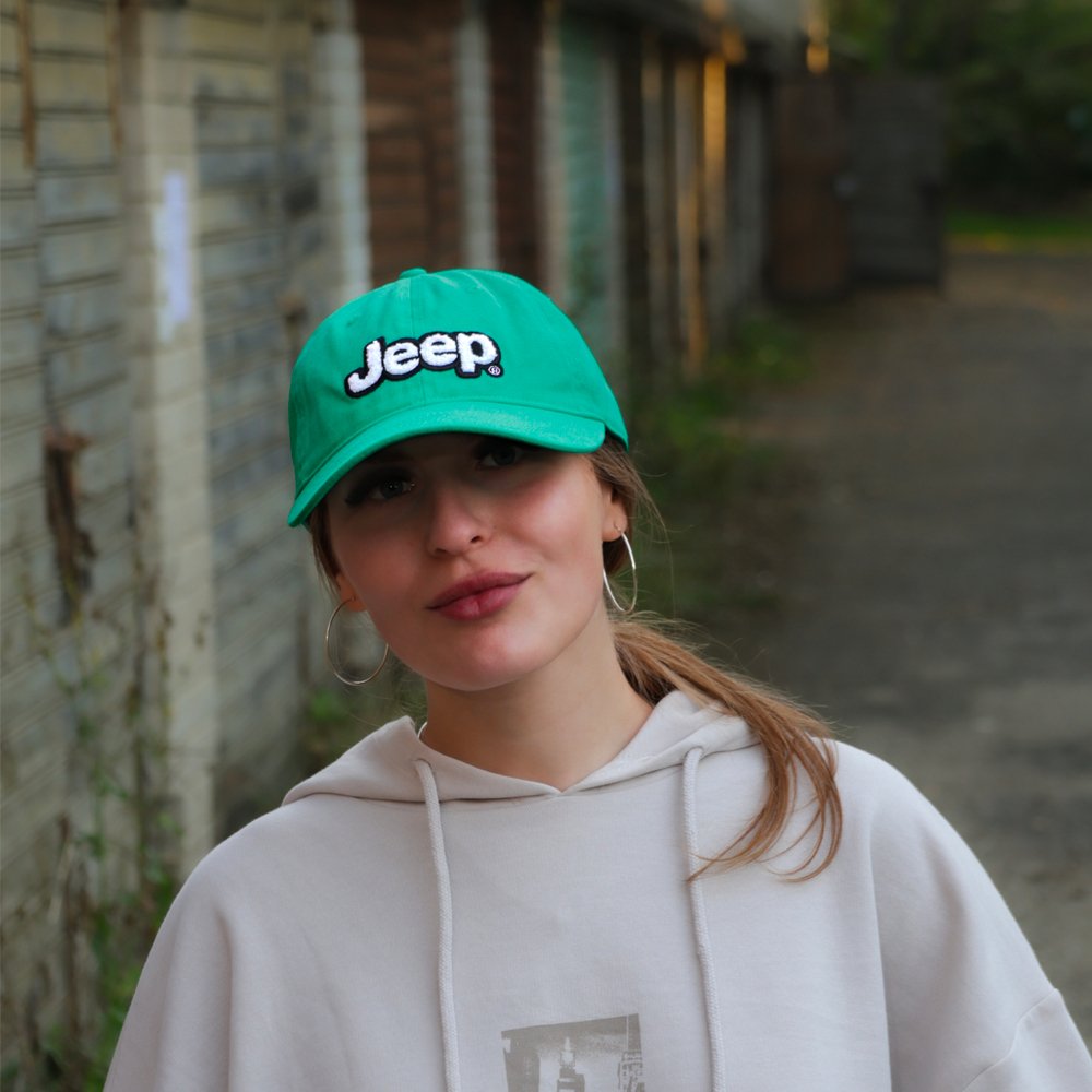 Hat - Jeep Chino Twill Ponytail with Chenille Text Patch - Detroit Shirt CompanyFCA - JeepHats (Apparel)