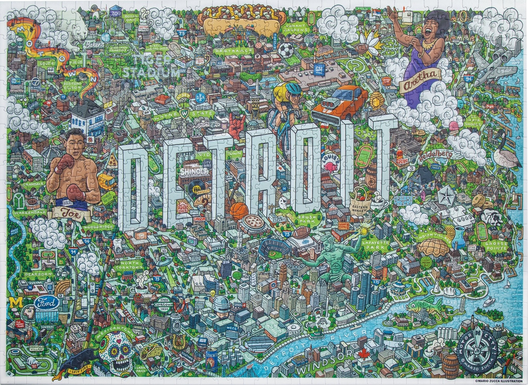 Detroit | 1,000 Piece Puzzle - Detroit Shirt CompanyBirdie PuzzlesOther Accessories