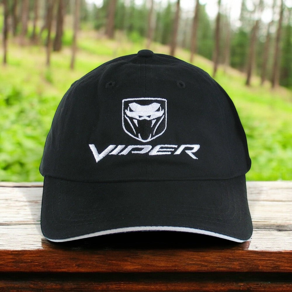 Hat - Dodge Viper Fangs - Black/White