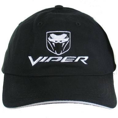 Hat - Dodge Viper Fangs - Black/White - Detroit Shirt CompanyFCA - DodgeHats (Apparel)