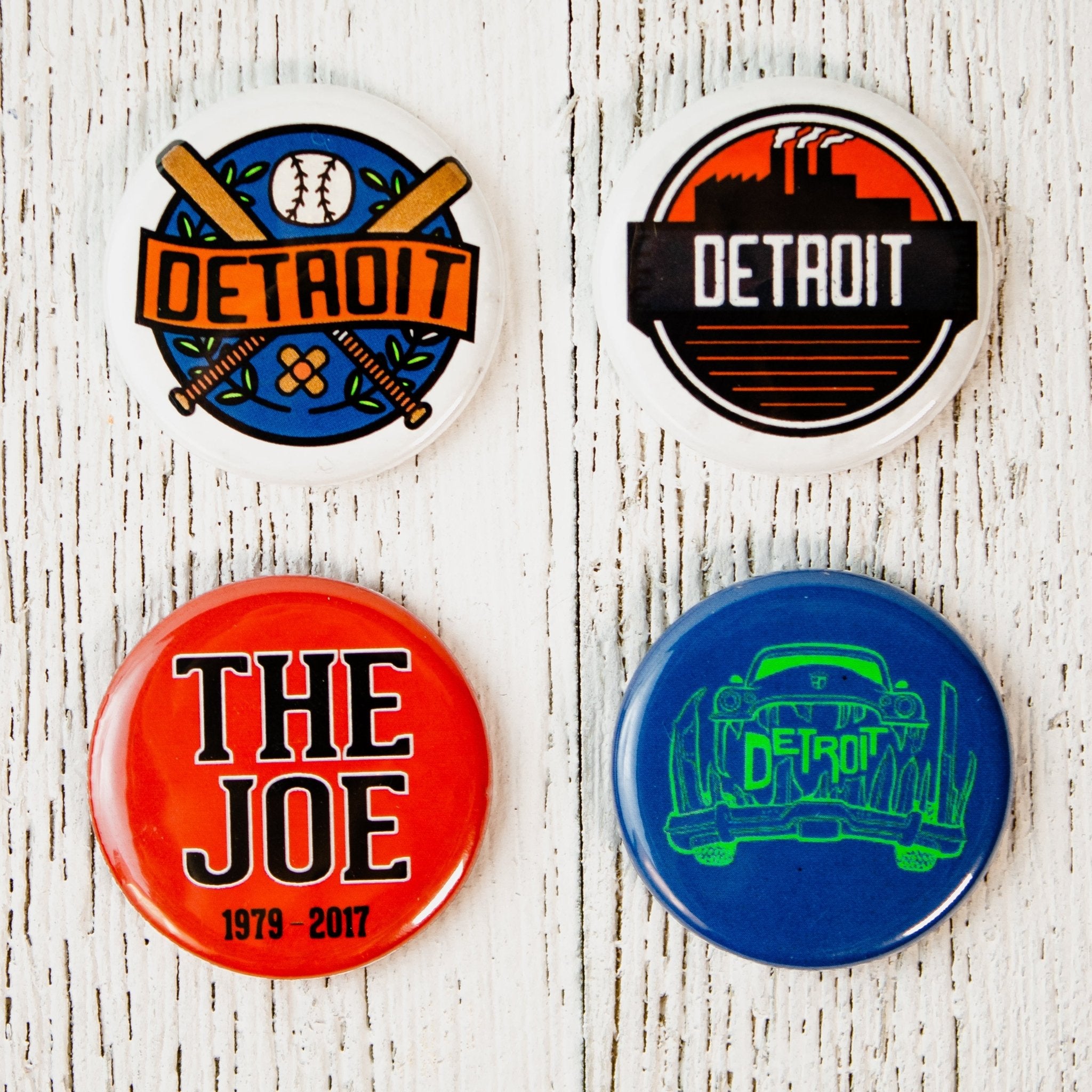 Detroit Downtown - 4 button pack - Detroit Shirt CompanyDetroit Shirt CompanyOther Accessories