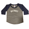 Baby - Detroit Bend Triblend 3/4 Sleeve Baseball T-shirt