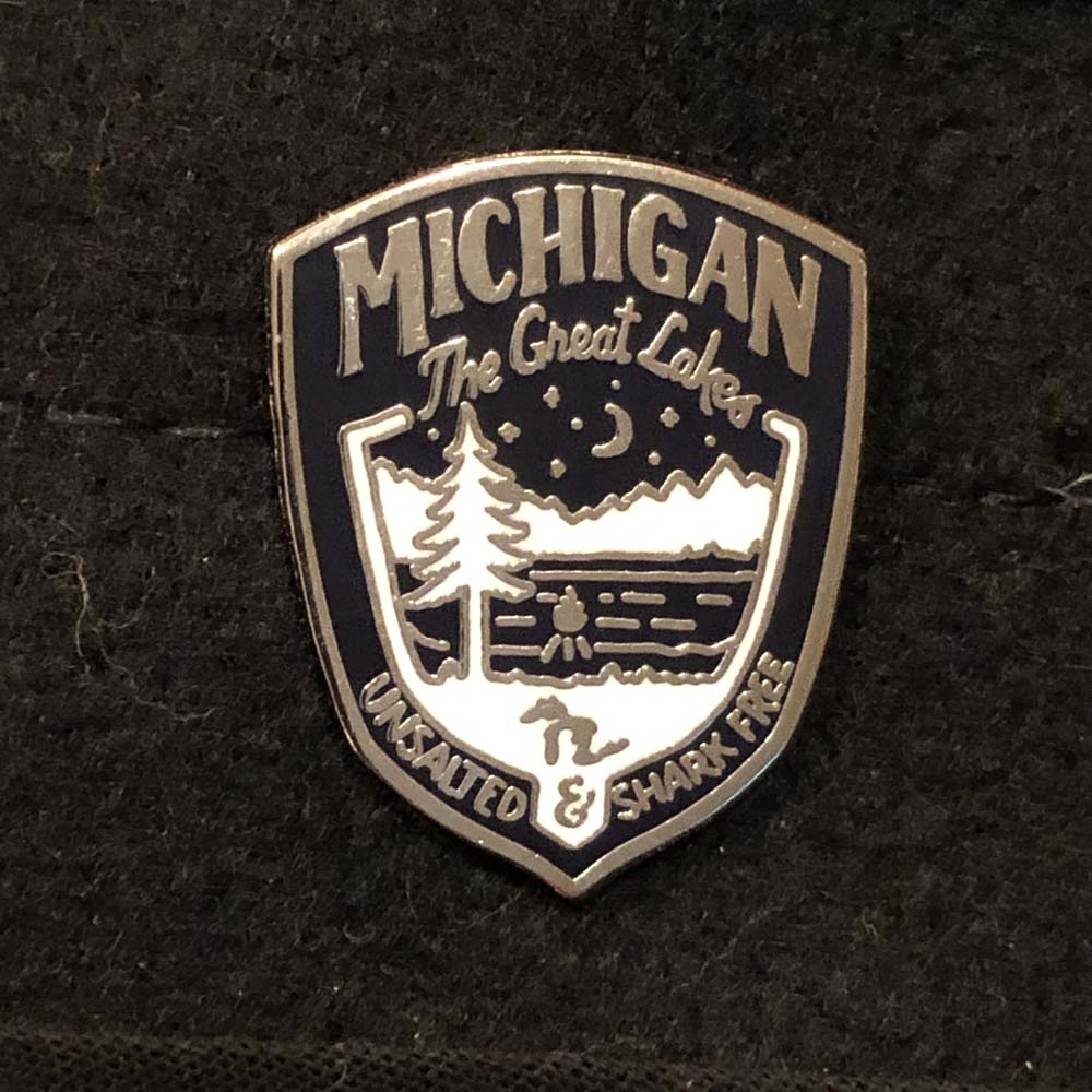 Enamel Pin - Michigan Shield - Detroit Shirt CompanyDetroit Shirt CompanyEnamel Pin