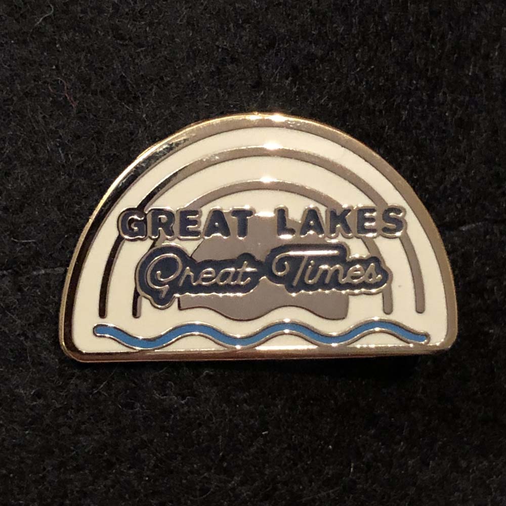 Enamel Pin - Michigan Great Lakes Great Times - Detroit Shirt CompanyDetroit Shirt CompanyEnamel Pin