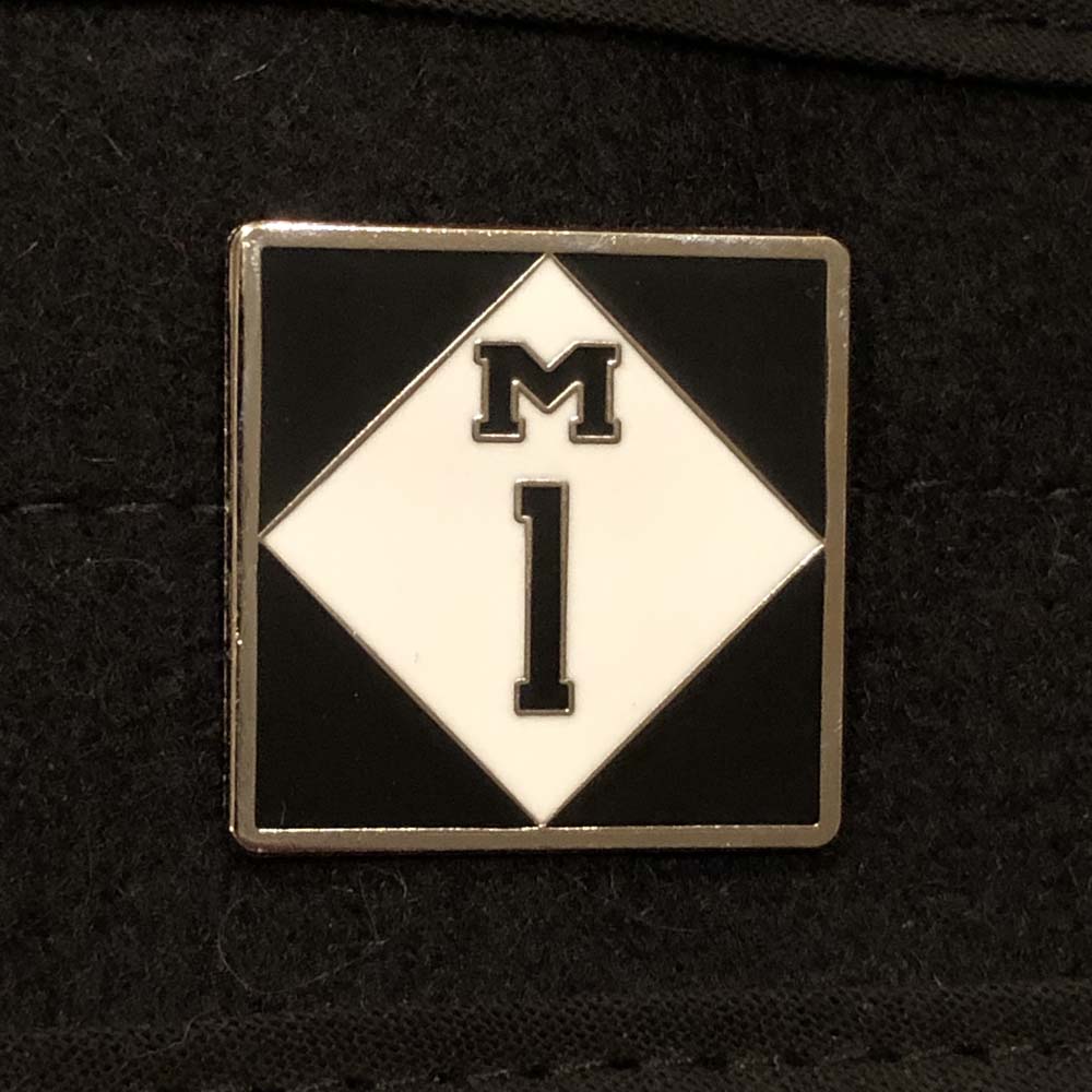 Enamel Pin - Detroit M1 Woodward - Detroit Shirt CompanyDetroit Shirt CompanyEnamel Pin