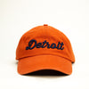 Hat - Orange Detroit Thirsty Script Unstructured - Detroit Shirt CompanyDetroit Shirt CompanyHats (Apparel)