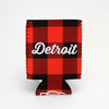 Coozie - Detroit Script Plaid - Detroit Shirt CompanyDetroit Shirt CompanyDrinkware (Accessories)