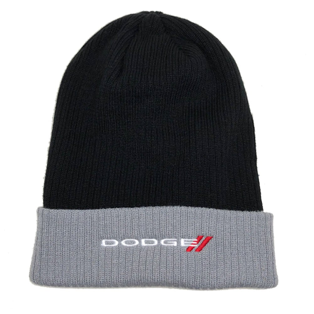 Hat - Dodge Flip Knit - Black/Grey - Detroit Shirt CompanyFCA - DodgeHats (Apparel)