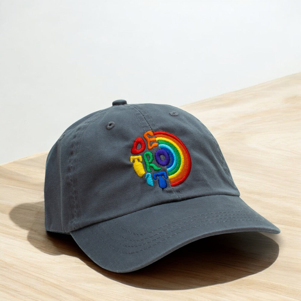 Hat - Detroit Rainbow - Slate Grey