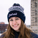 Hat - Detroit Thirsty Cable Knit TOTW - Navy/Grey/White - Detroit Shirt CompanyDetroit Shirt CompanyHats (Apparel)