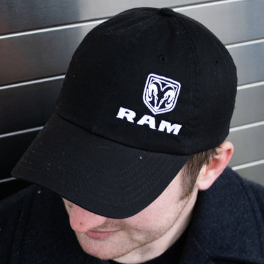 Hat - RAM trucks (Black) - Detroit Shirt CompanyFCA - RAMHats (Apparel)