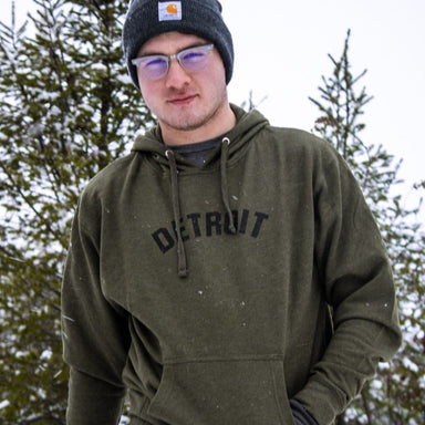 Detroit Bend Hoodie Sweatshirt Army Green - Detroit Shirt CompanyDetroit Shirt CompanyHoodies (Apparel)