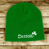 Hat - Detroit St. Patrick's Shamrock Beanie Knit - Kelly Green