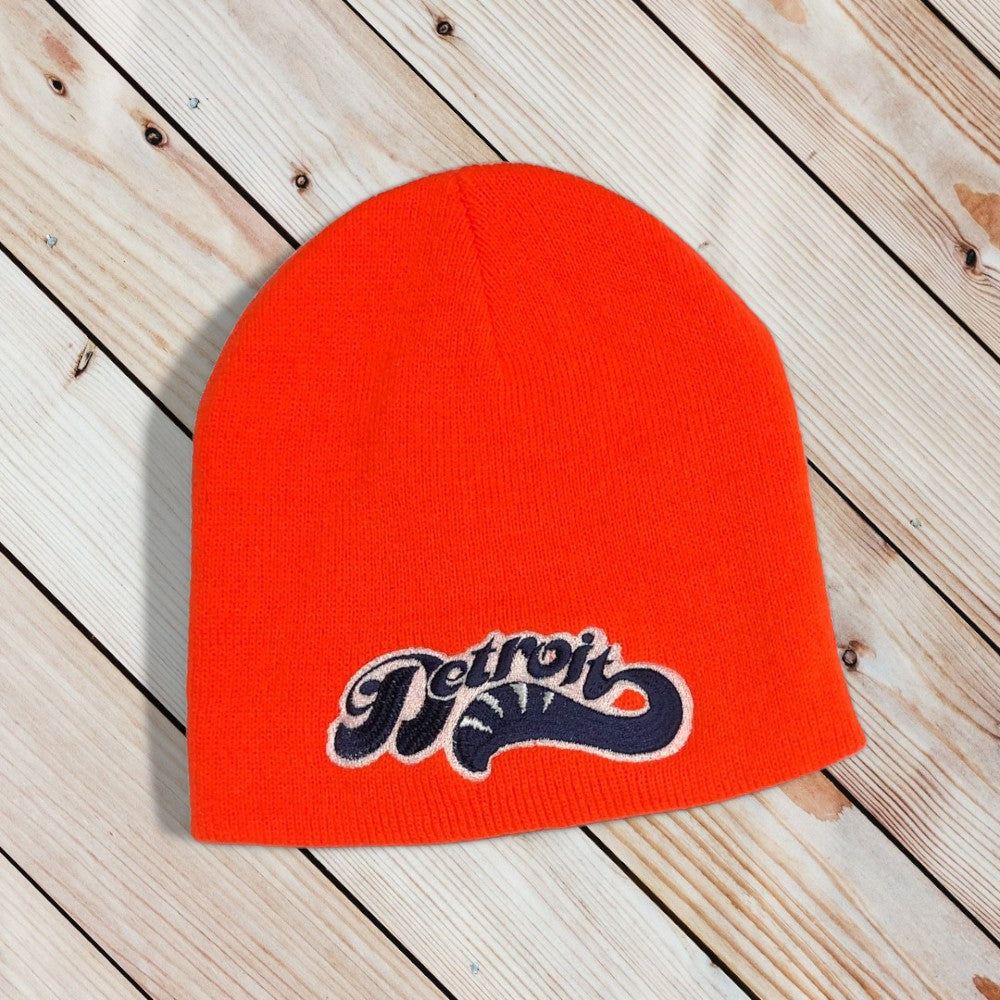 Hat - Detroit Sweep Beanie Knit - Orange