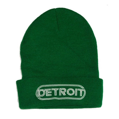 Hat - Detroit Wrap Flip Knit - Kelly Green - Detroit Shirt CompanyDetroit Shirt CompanyHats (Apparel)