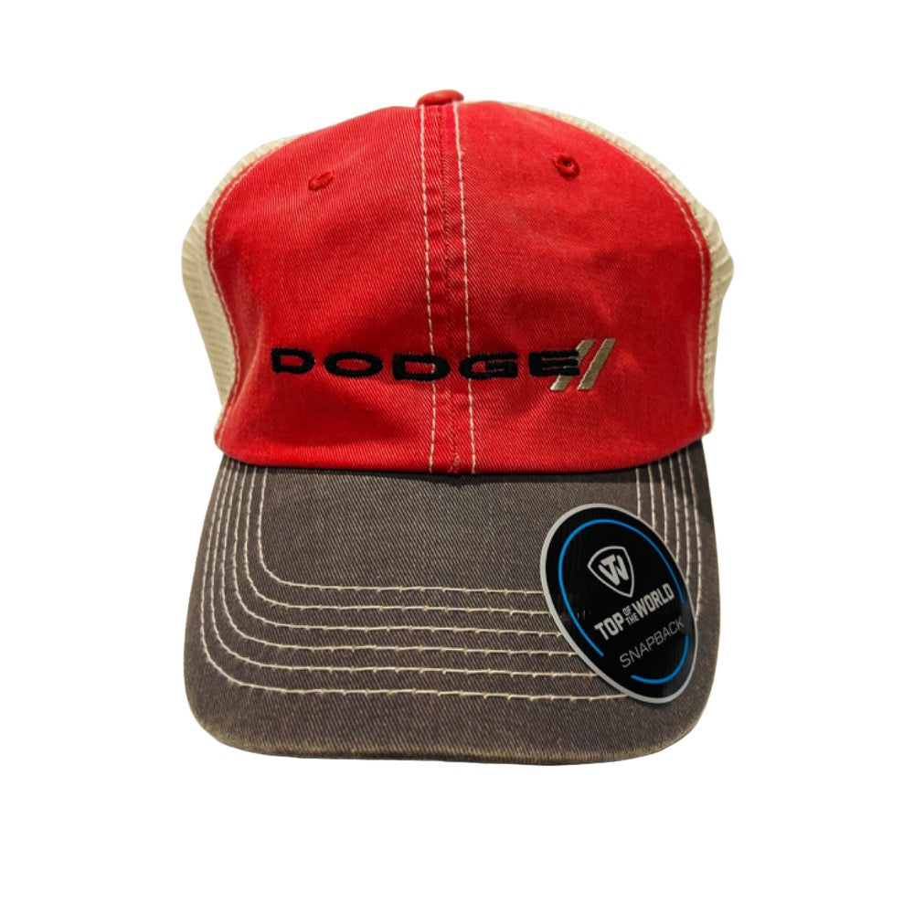 Hat - Dodge //  - Red/Stone